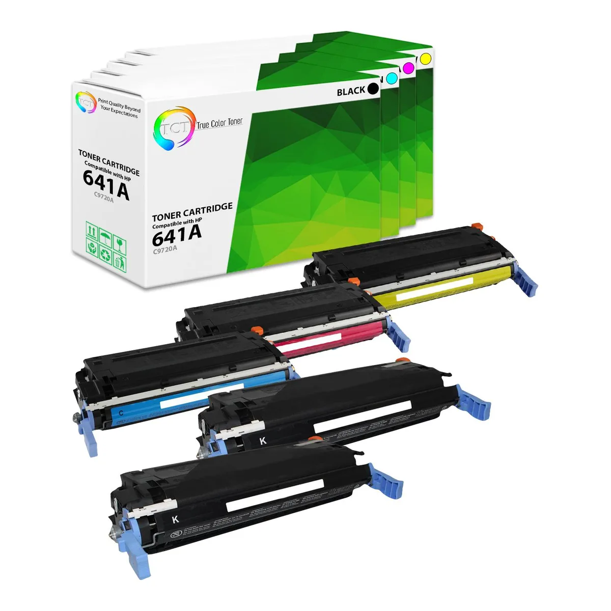 True Color Toner True Color Toner 641A 5 Pack Toner Cartridge 4 Colors — product photo