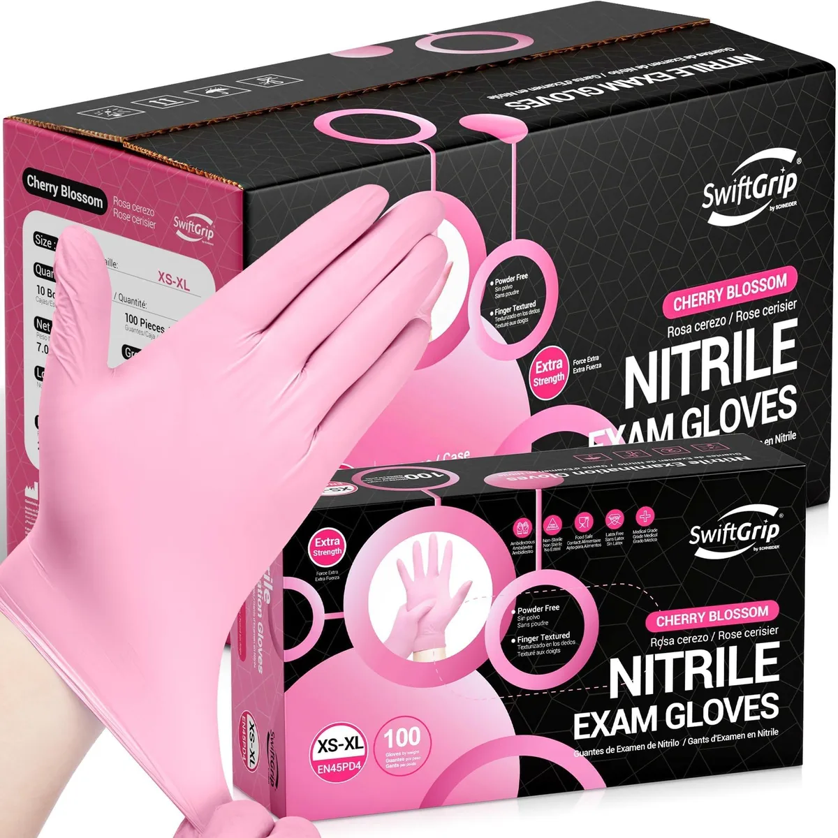 Vibe EN45PD2-C glove size 8 gray acrylic chemical resistant 1000 — product photo