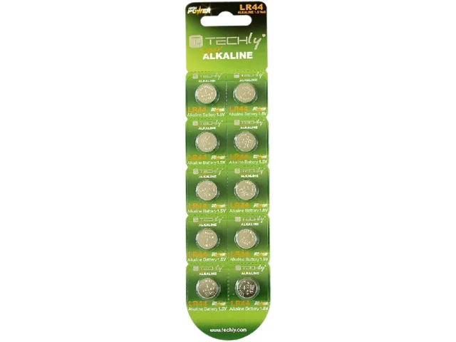 Techly Techly IBT-KLR44 10-pack LR44 145mAh Alkaline Button Battery — product photo