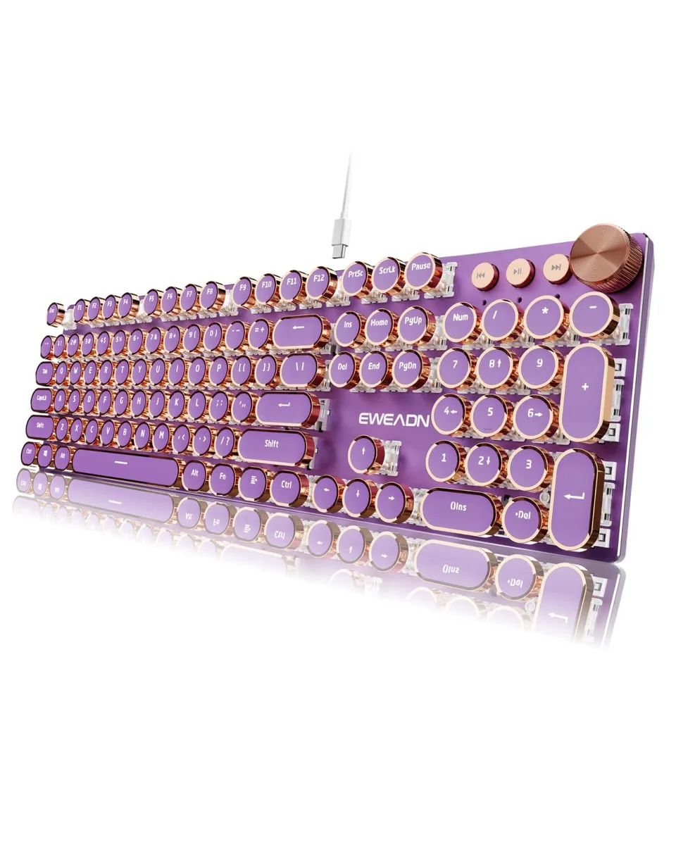  SEUNKWANG V20 Mechanical Gaming Keyboard Purple 104 Keys — product photo