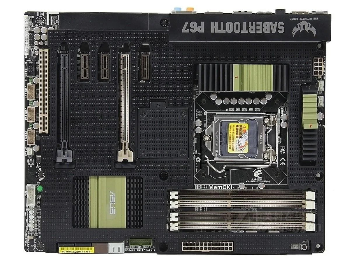 ASUS ASUS SaberTooth P67 Intel motherboard LGA 1155 32GB DDR3 — product photo