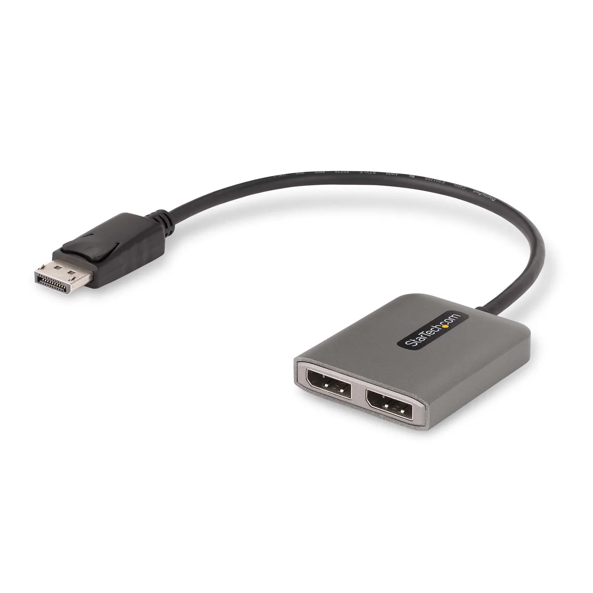 STARTECH STARTECH MST14DP122DP 2-Port DisplayPort MST Hub Dual 4K 60Hz 1ft Cable — product photo