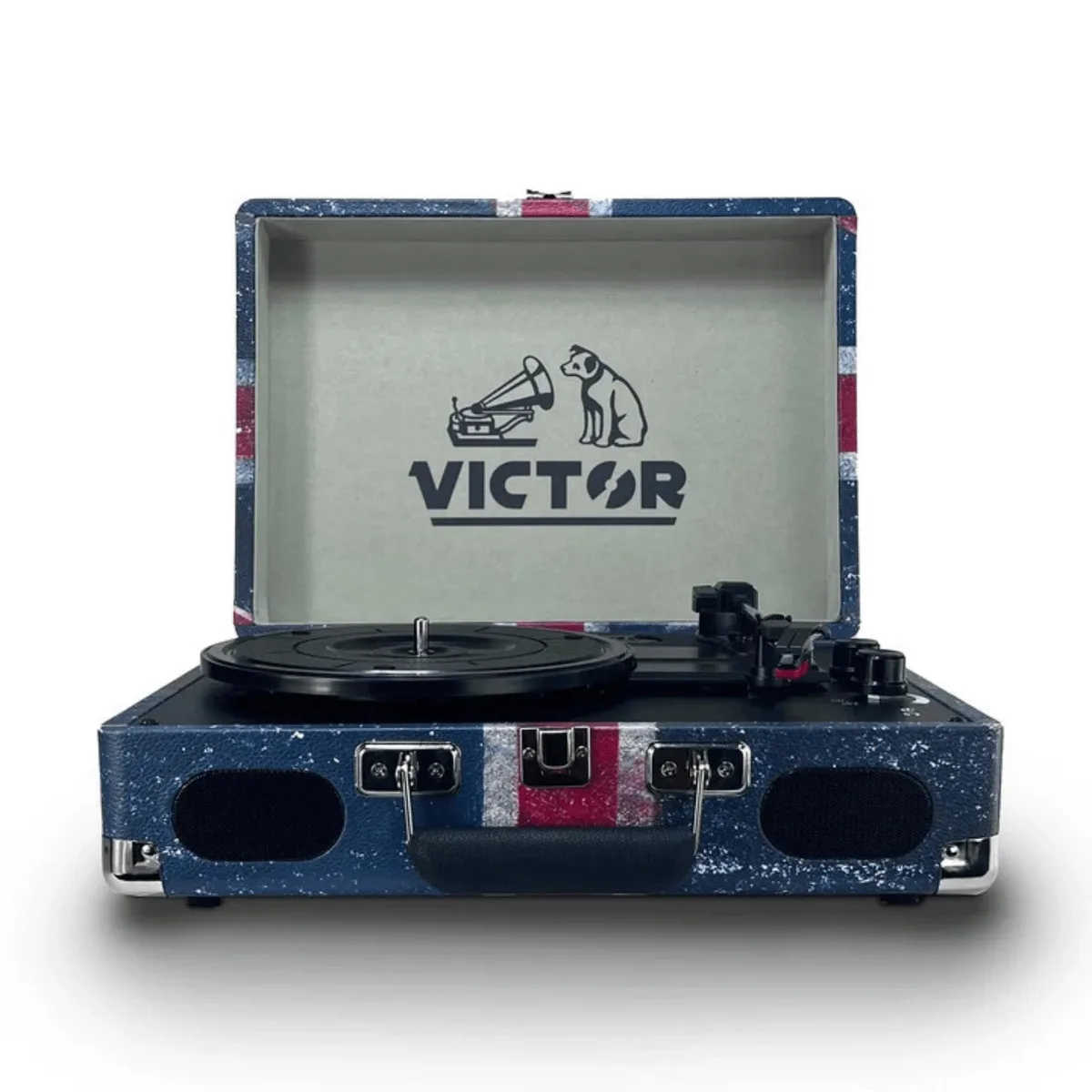 Victor Victor Metro Plus Portable 3-Speed Bluetooth Suitcase Turntable Cherry — product photo