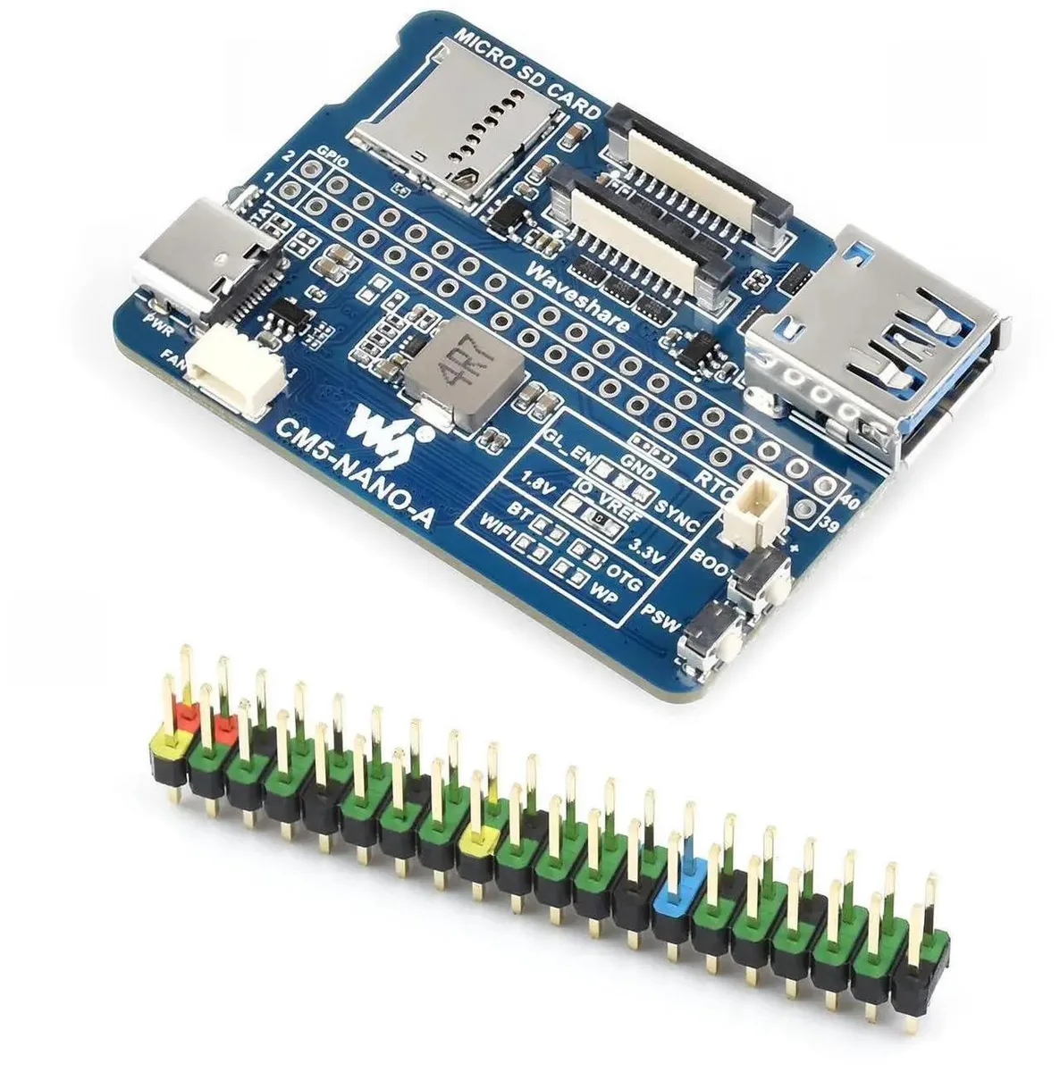 SMUGDESK SMUGDESK CM5-NANO-A Carrier Board for Raspberry Pi Compute Module 5, 55×40mm — product photo