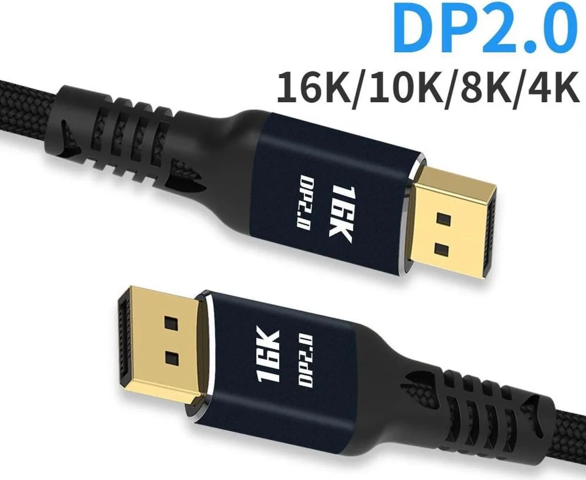 SMUGDESK SMUGDESK DisplayPort 2.0 cable 10ft 80Gbps 16K@60Hz 8K@60Hz 4K@165Hz HBR3 — product photo