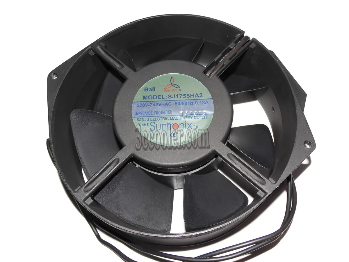 Zyvpee Zyvpee SJ1755HA2 170mm AC case fan 220-240V 2-wire 172x55mm — product photo
