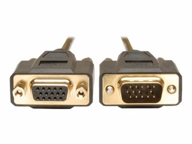Tripp Lite 6 ft VGA extension cable, blue jacket, gold HD15 male to female connectors, molded strain relief