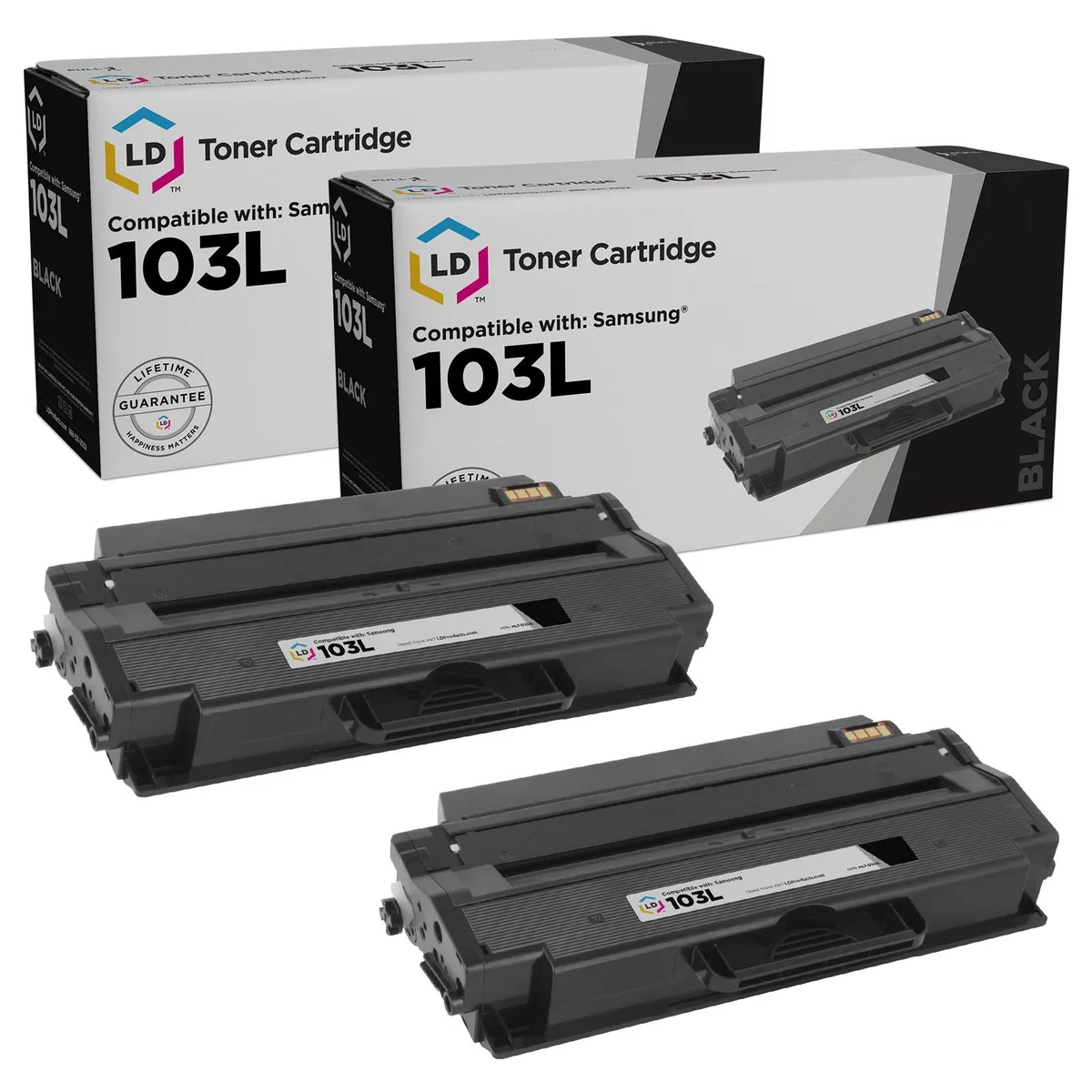 LD Products LD Products MLT-D103L High Yield Black Toner Cartridge 2-Pack — product photo