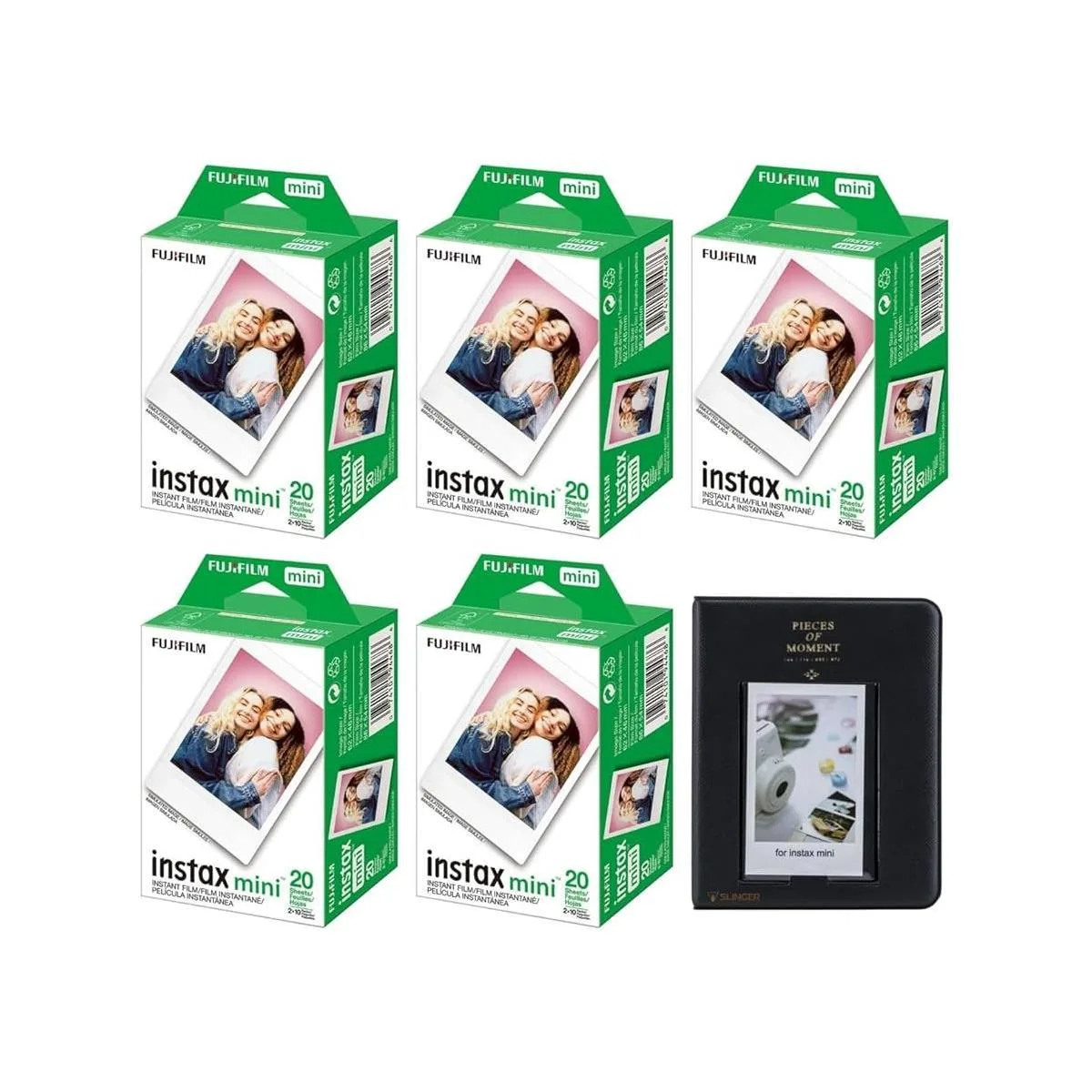 FUJIFILM FUJIFILM Instax Mini Instant Film 5-Pack 20 Exposures with Accessory Kit — product photo