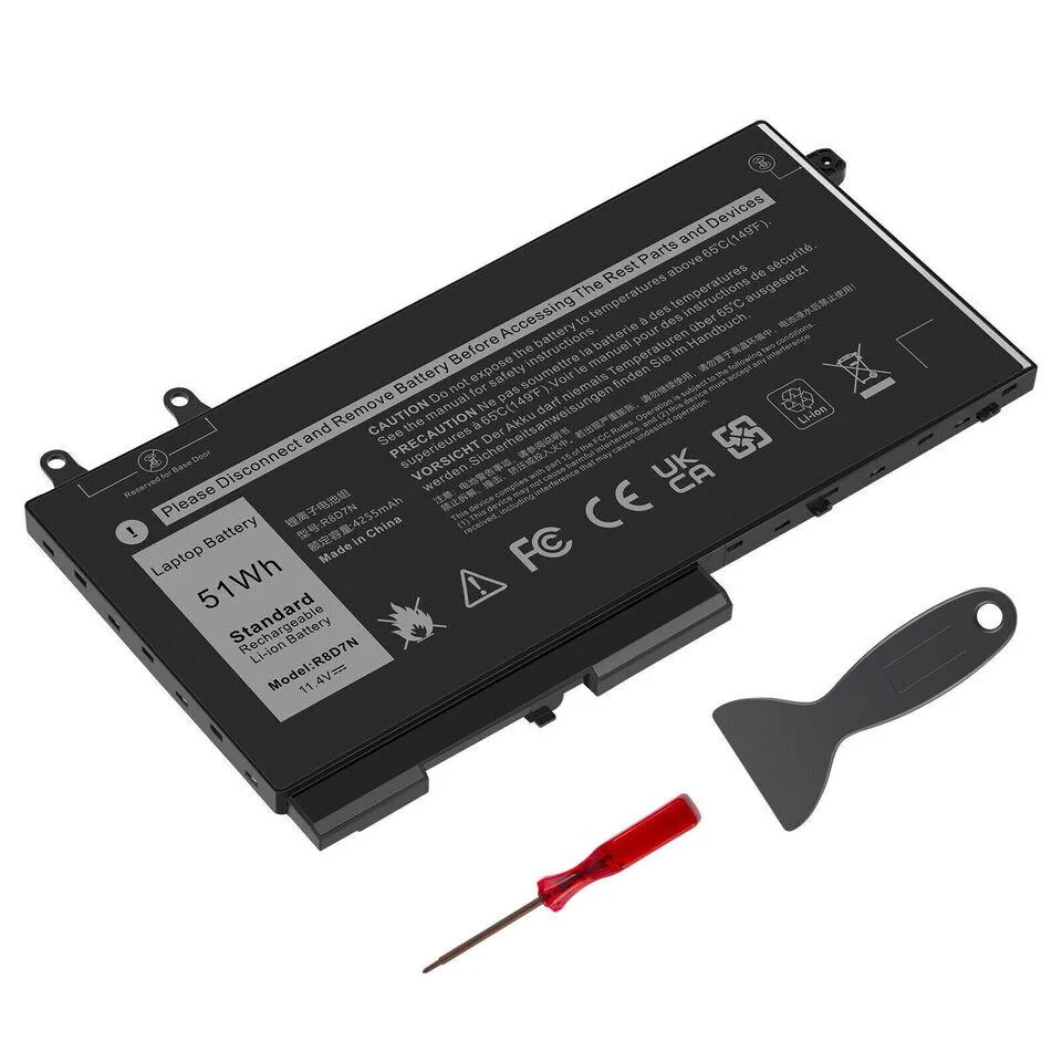 DELL DELL 51Wh 11.4V 3-Cell Laptop Battery R8D7N H82T6 0C5GV2 0W8GMW 1V1XF — product photo