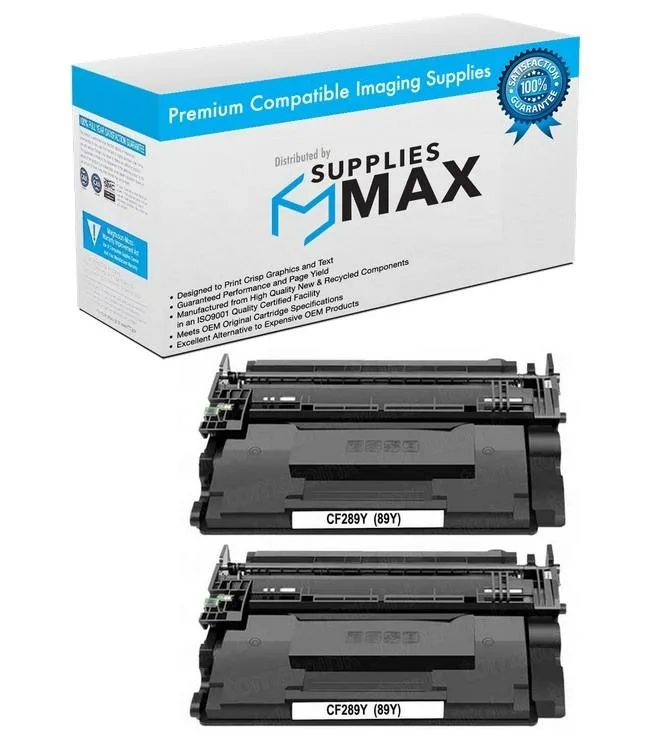 SuppliesMax SuppliesMax CF289YD1 Extra High Yield Black Toner Cartridge 2 Pack 20000 Pages — product photo