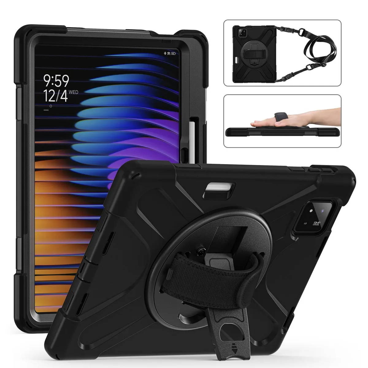 BONAEVER BONAEVER Case for Xiaomi Mi Pad 7 / Mi Pad 7 Pro 11.2 inch 2024 Black — product photo