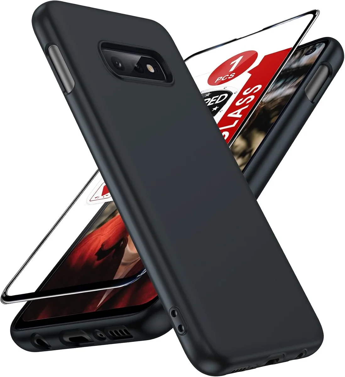 Transcend Transcend Galaxy S10E Case Soft Liquid Silicone Black — product photo