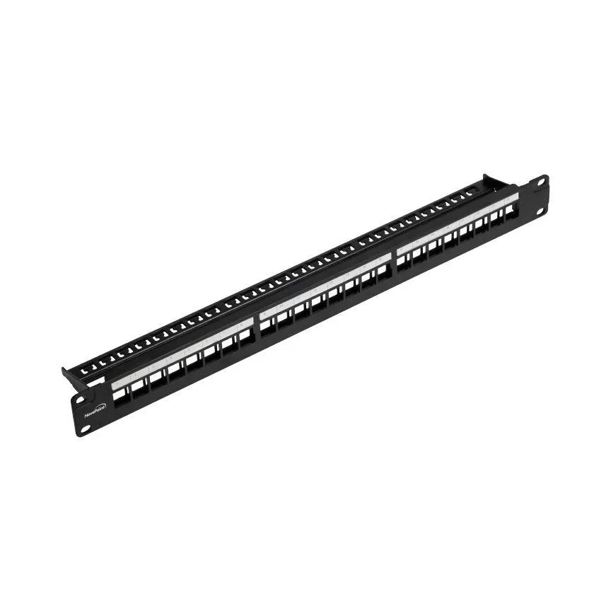 NavePoint NavePoint 24-Port 19-Inch Blank Patch Panel Black — product photo