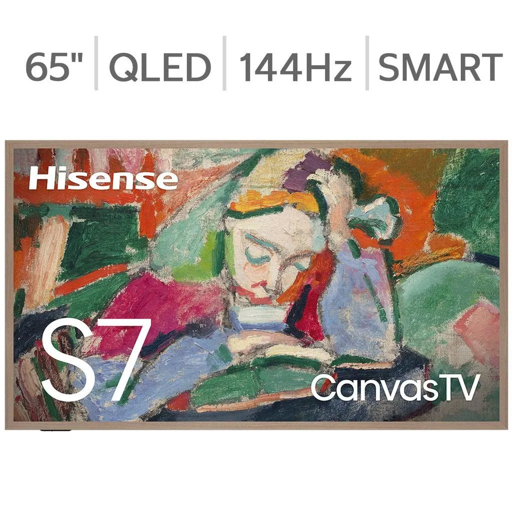 HISENSE HISENSE 65S75N 65" CanvasTV 4K QLED S7 Series Google TV (2024) — product photo