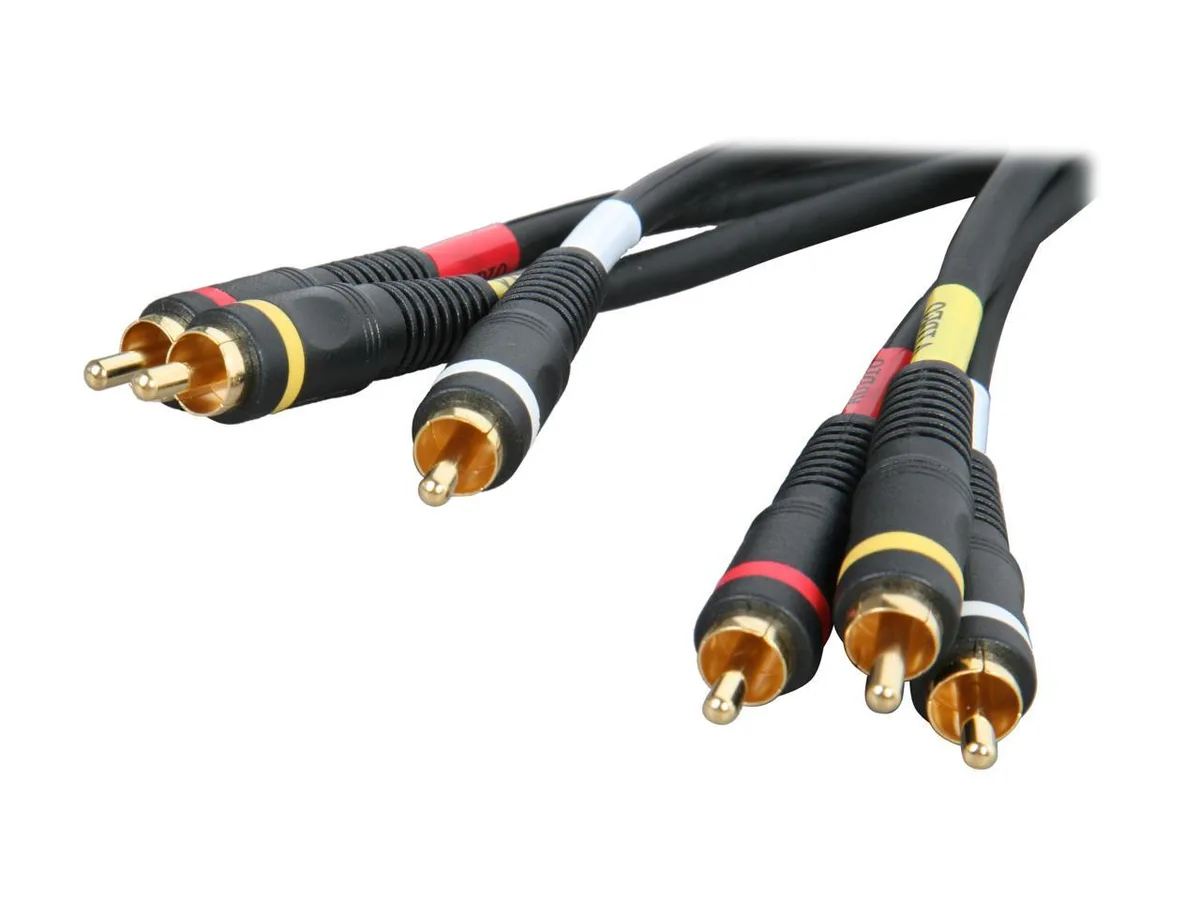 sakose sakose PV2A-12 12 ft rca composite cable 3RCA to 3RCA — product photo