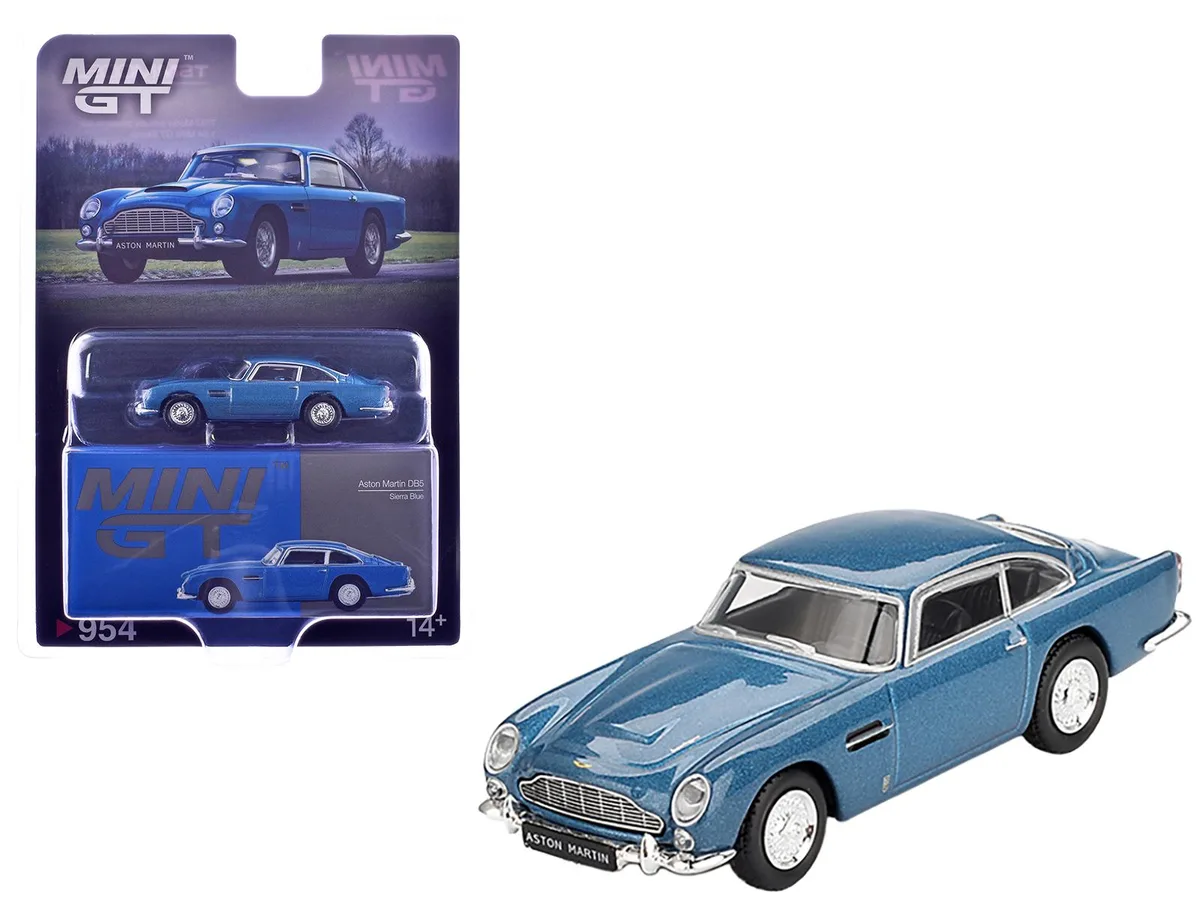Mini GT Mini GT Aston Martin DB5 Sierra Blue Metallic Limited Edition 1/64 — product photo