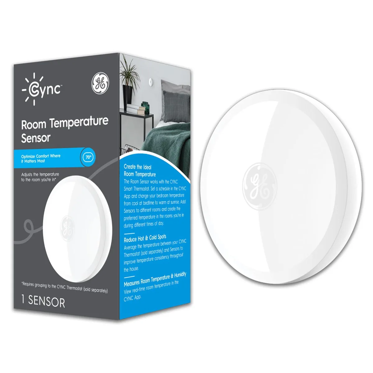  Cync Smart Temperature Sensor 93129901 White — product photo