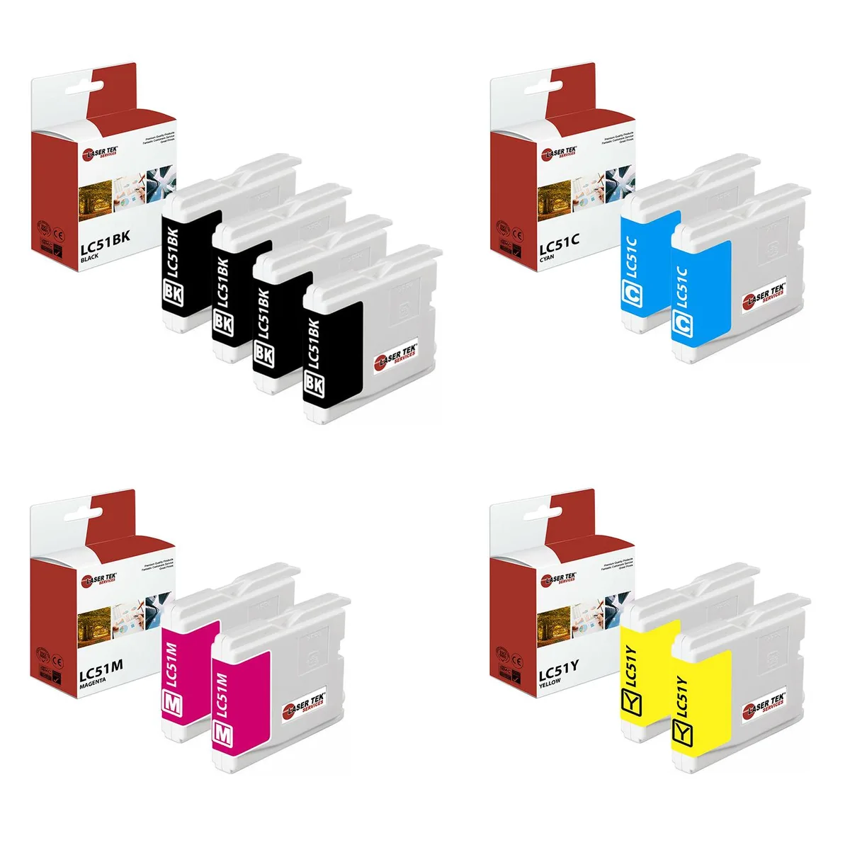 Laser Tek Services Laser Tek Services LC-51 MICR Ink Cartridge Multipack — product photo