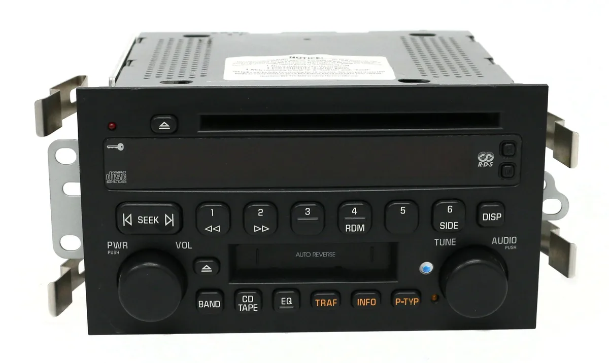 1 Factory Radio 1 Factory Radio 25734856 AM FM Cassette CD Receiver Bluetooth 2002-2003 Oldsmobile Aurora — product photo