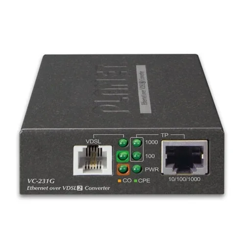 PLANET PLANET VC-231G VDSL2 Converter/Bridge 30a profile G.vectoring switch module — product photo