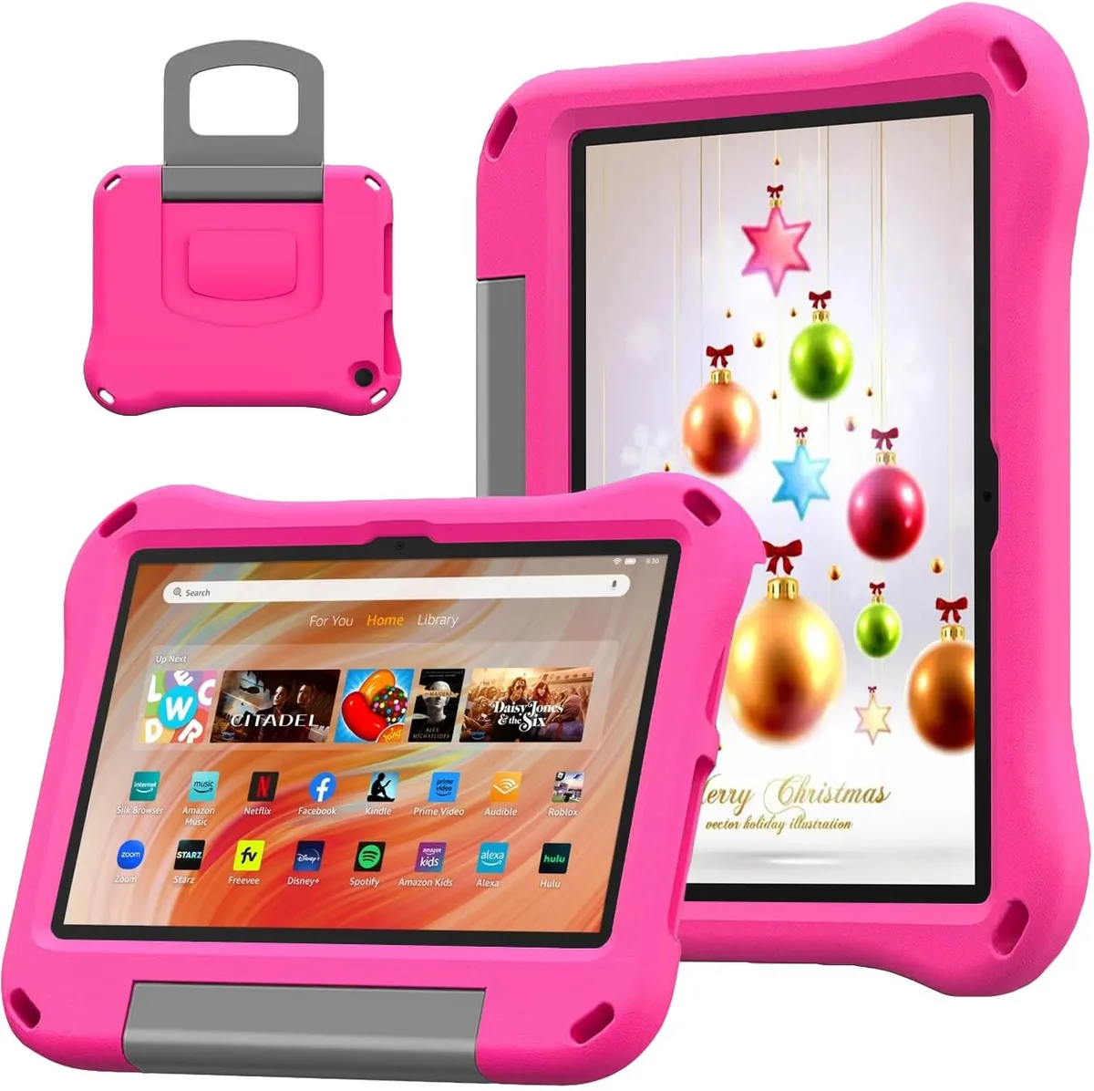  Amazon Fire HD 10 Kids Case with Handle Stand Pink — product photo
