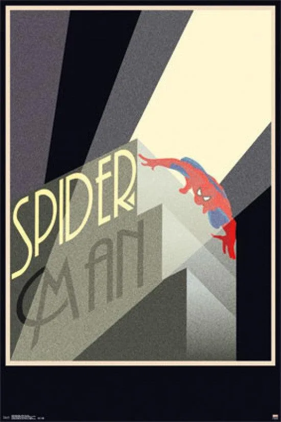 Spider-Man retro poster print 24 by 36 inches
