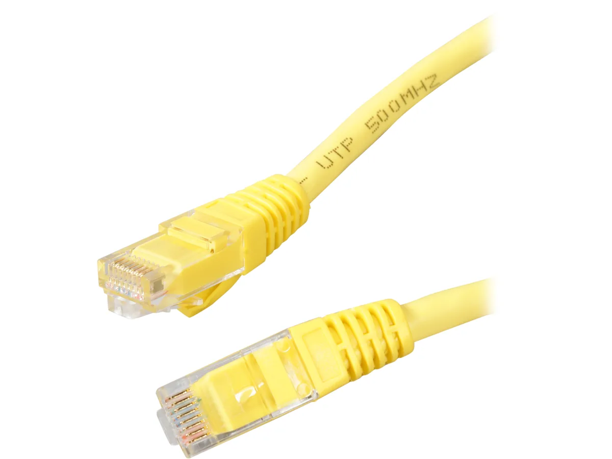 Cables To Go Cables To Go 04012 Cat6 network ethernet cable 12 ft Yellow — product photo