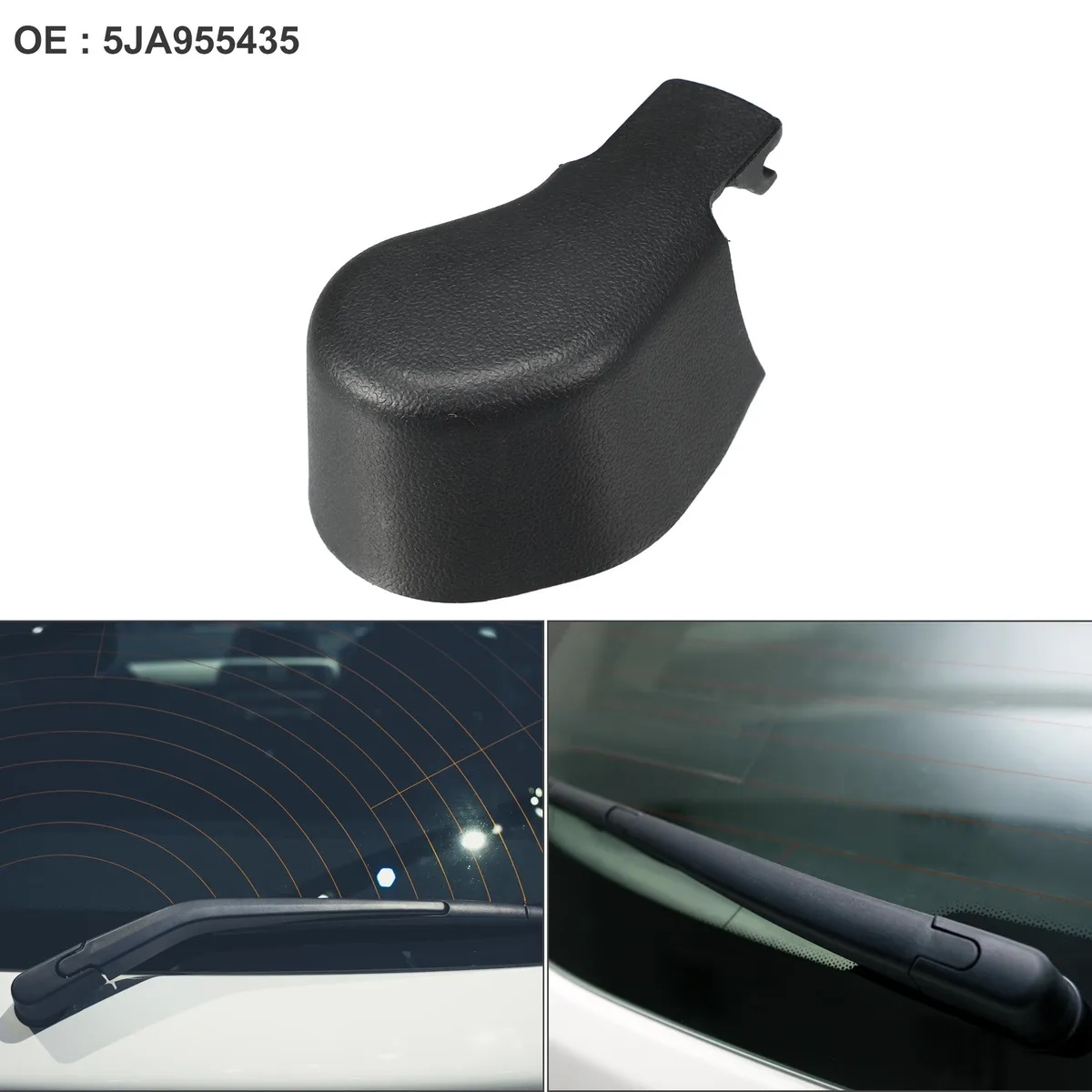 Unique-Bargains Unique-Bargains Rear Wiper Arm Cover Cap Black for SKODA Rapid Hatchback 2012-2017 — product photo