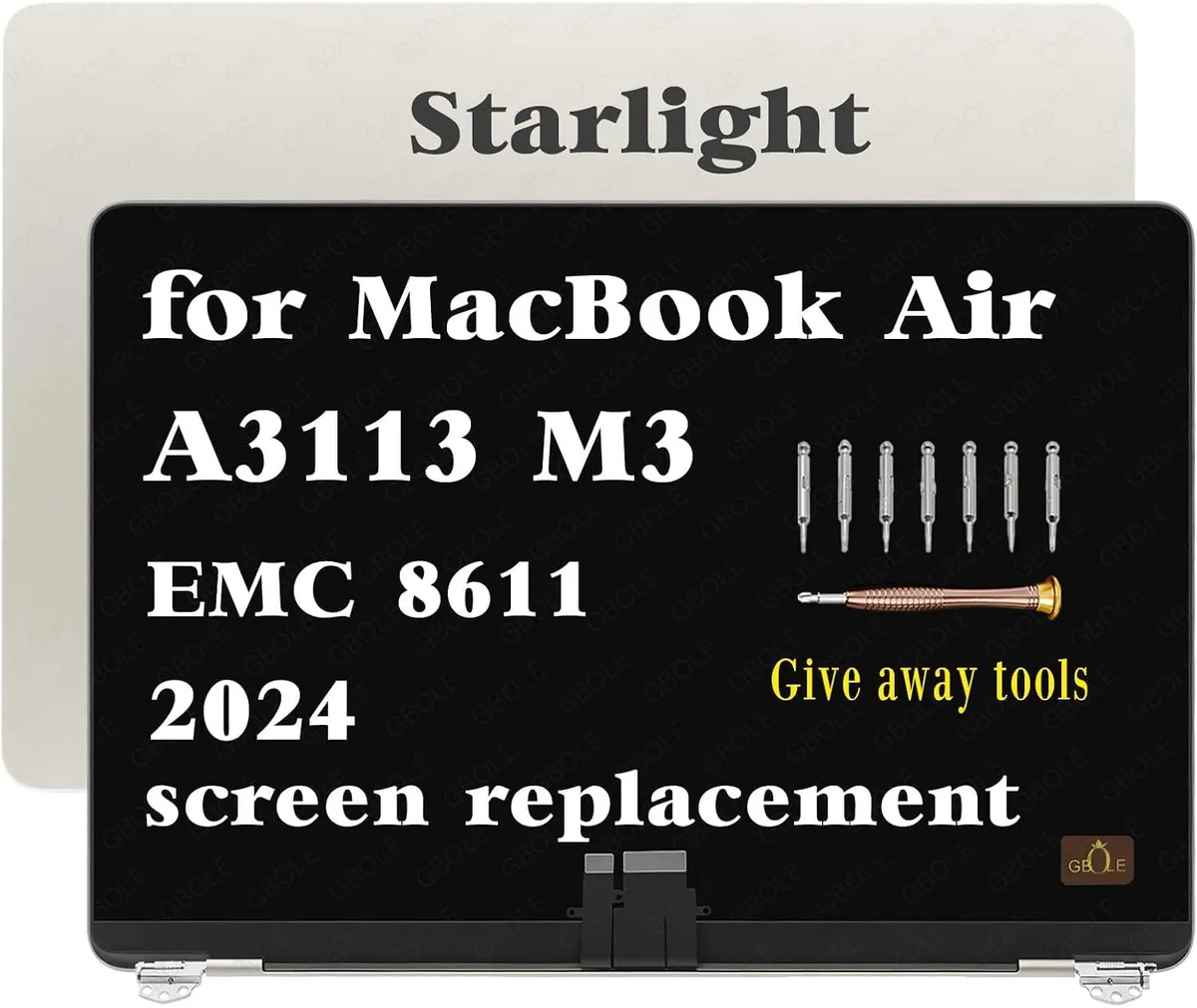 NUOLAISUN NUOLAISUN A3113 13.6 inch laptop screen 2024 EMC 8611 Starlight — product photo