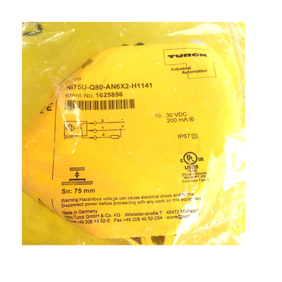 Turck Turck NI75U-Q80-AN6X2-H1141 75 mm inductive sensor NPN M12 — product photo