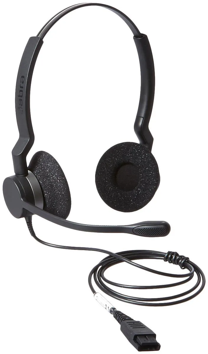 Jabra Enterprise Products Jabra BIZ 2300 Duo QD Headset Black — product photo