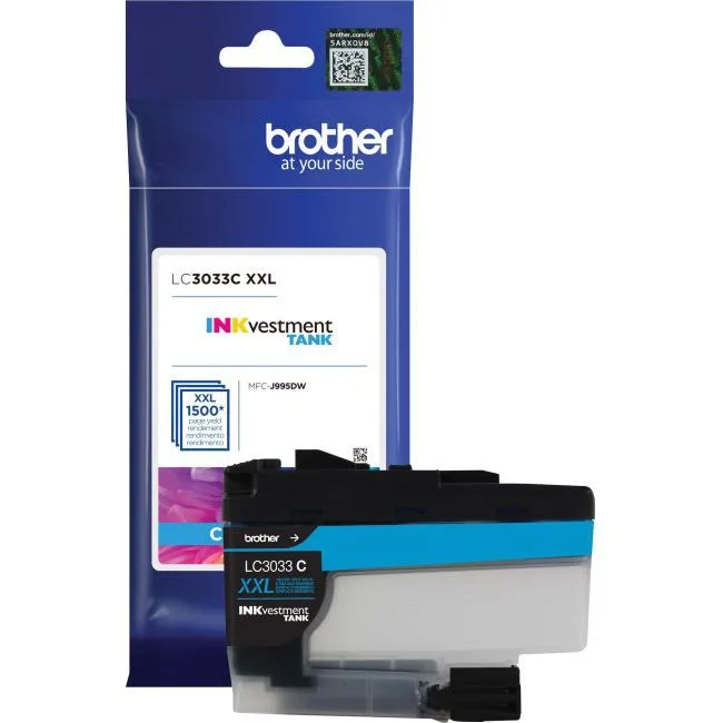 Brother Brother LC3033C Super High Yield Ink Cartridge Cyan 1500 pages — product photo