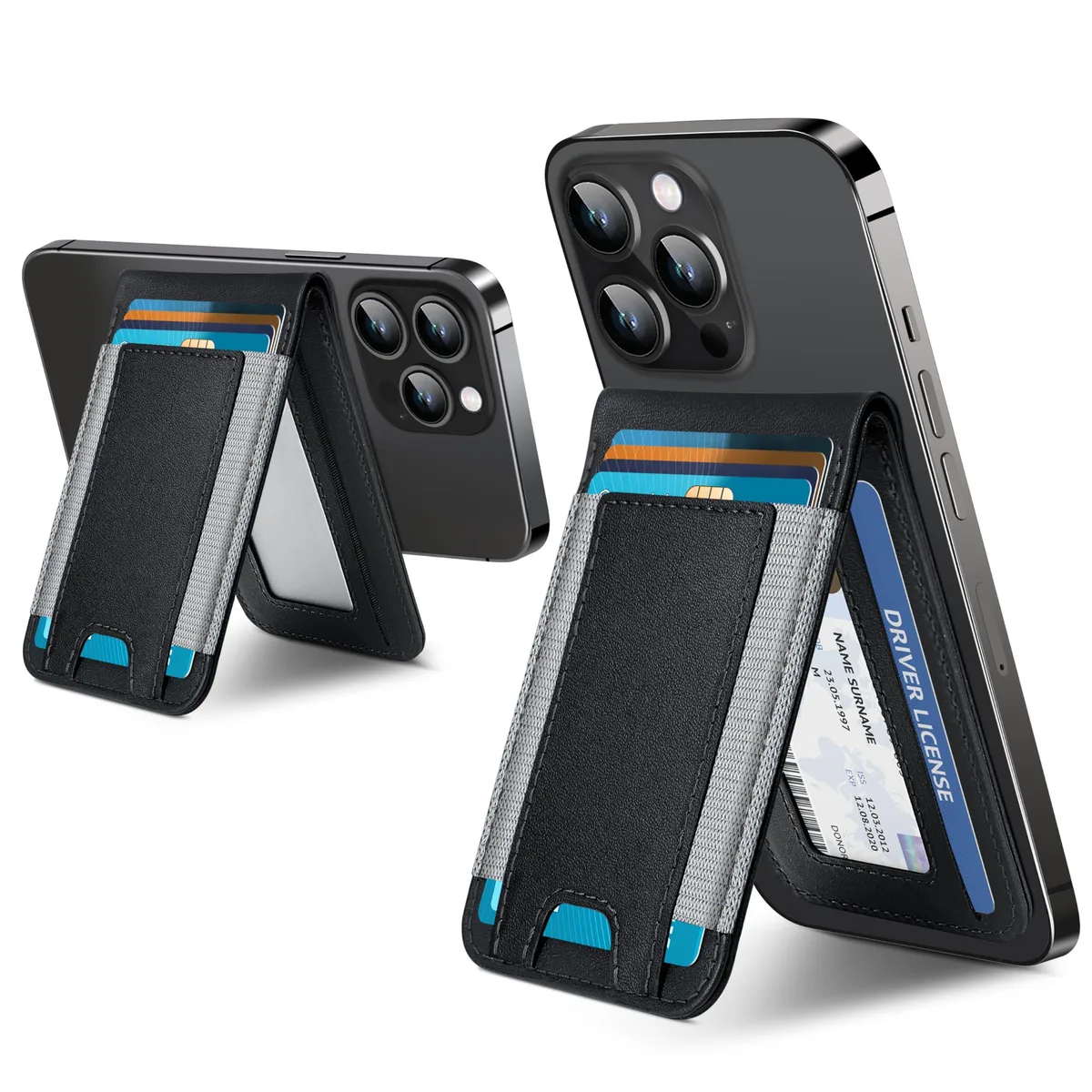  Viator Gear Celular 2-in-1 MagSafe Wallet Stand 9 Cards Black — product photo