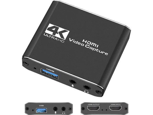 LORDWORLD LORDWORLD 4K HDMI Capture Card 1080p 60fps USB 2.0 3.5mm Audio — product photo