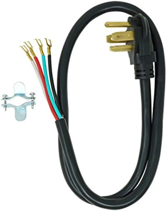 TAURKENAM TAURKENAM 9154SW8808 Dryer Power Cord 4-Prong 10 Gauge NEMA 14-30 125/250V 30A — product photo