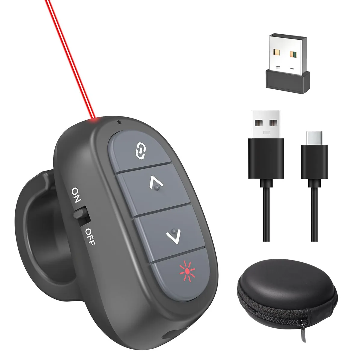 Nexarion BYJ86 Ring-Style Wireless Presentation Remote — product photo