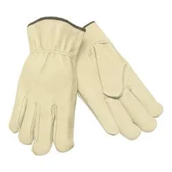 MCR Safety MCR Safety Unlined Pigskin Driver Gloves Cream Large 12 Pairs — product photo