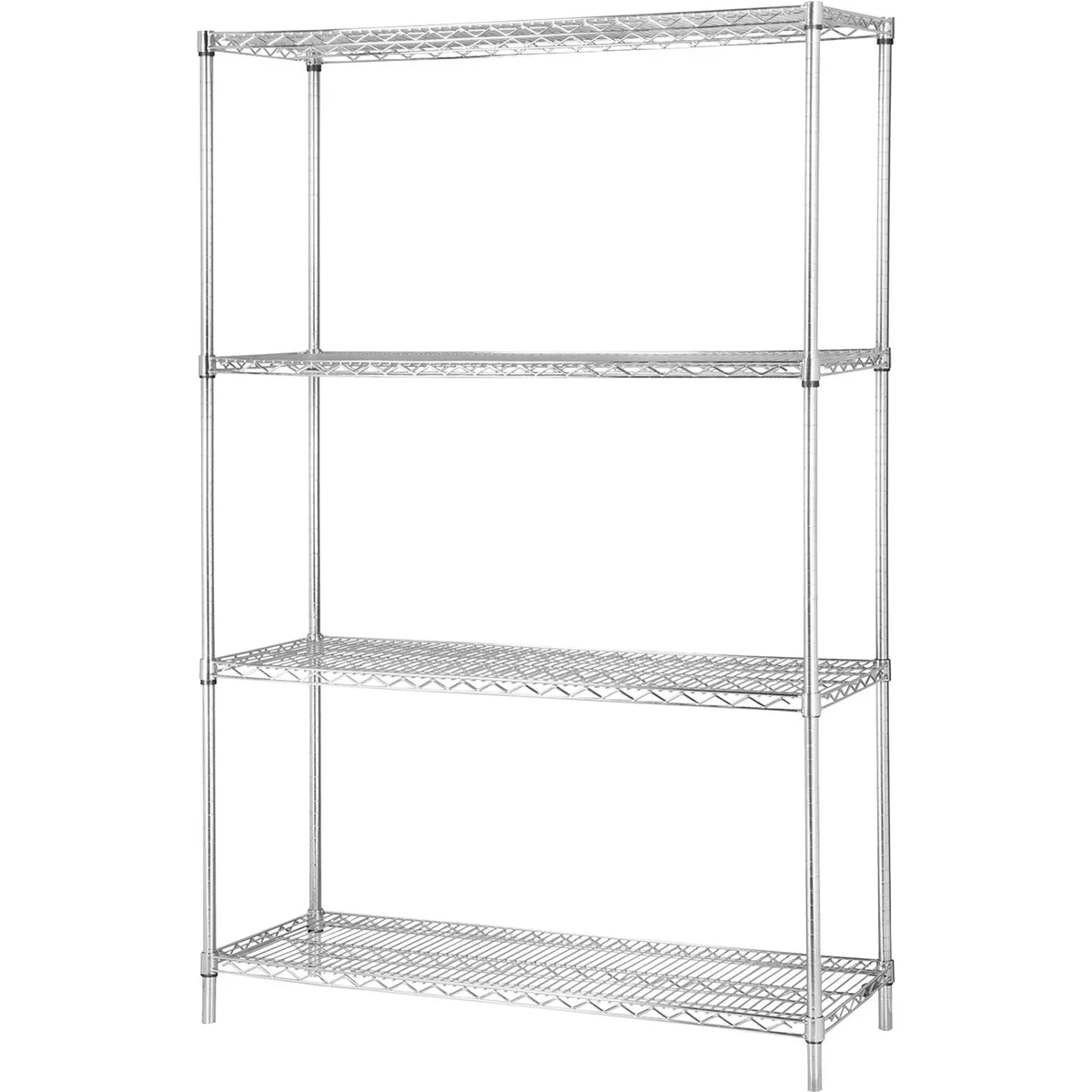 Lorell Lorell 84187 Industrial Wire Shelving Starter Kit 36x18 4 Shelf — product photo