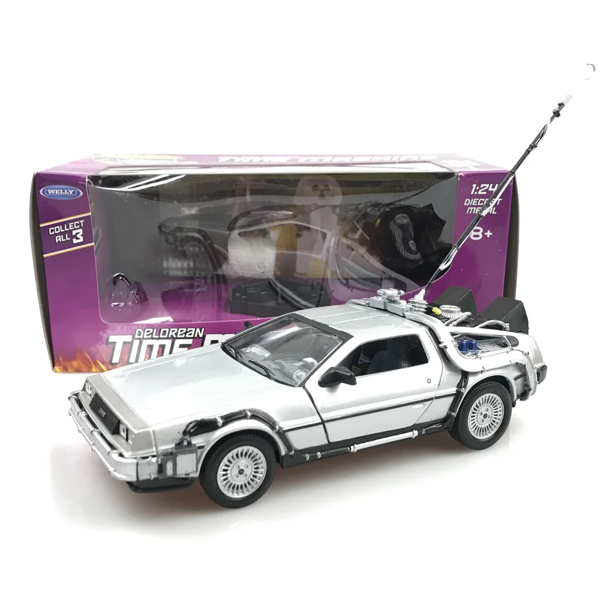 WELLY WELLY 22443 1:24 DeLorean DMC Back to the Future Time Machine vehicle — product photo