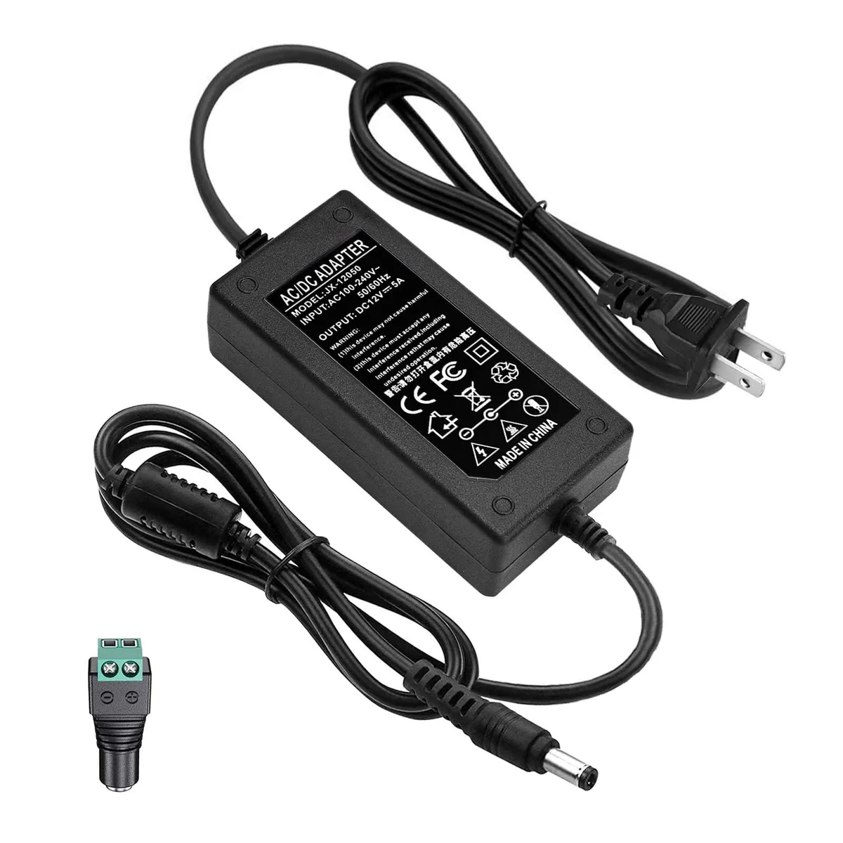  Dell JX-12050 12V 5A 60W Power Adapter 5.5x2.5mm — product photo