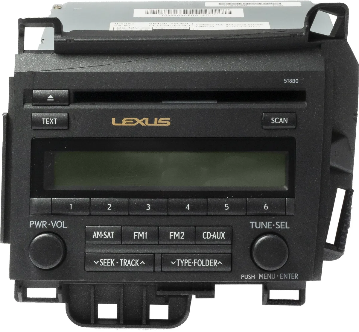 1 Factory Radio 1 Factory Radio 8612076050 receiver for 2011-13 Lexus CT200H — product photo