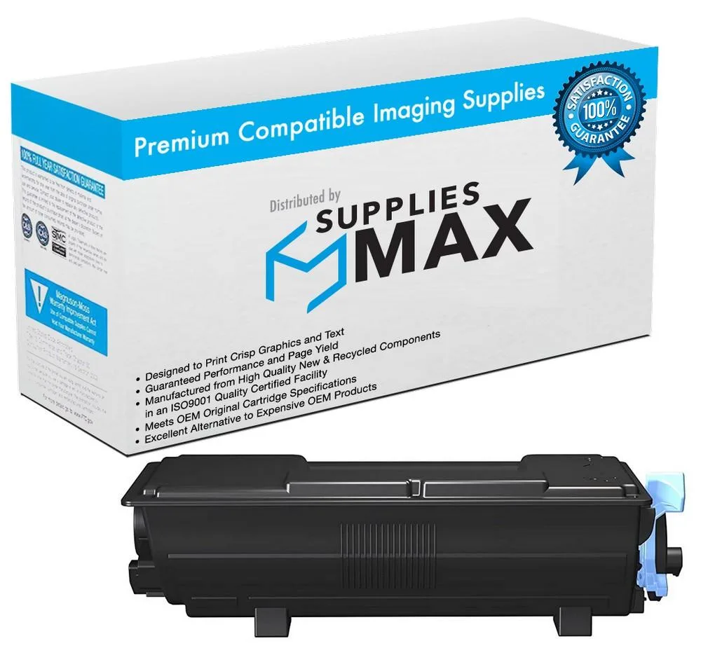SuppliesMax SuppliesMax KYO1T0C0Y0US0 Black Toner Cartridge 12500 Pages TK-3402 — product photo
