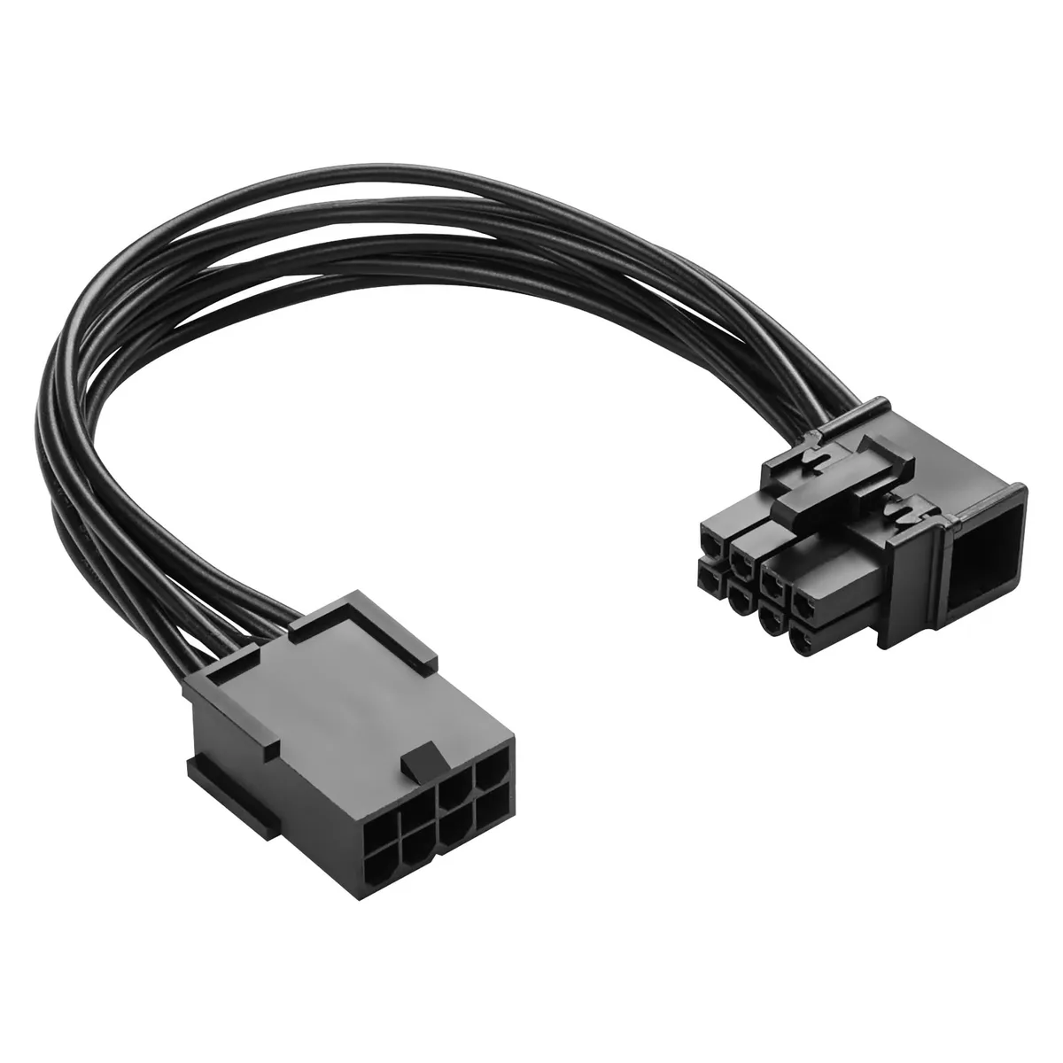 SinLoon 8-Pin PCIe Extension Cable 90° Male 18AWG 15cm Left — product photo