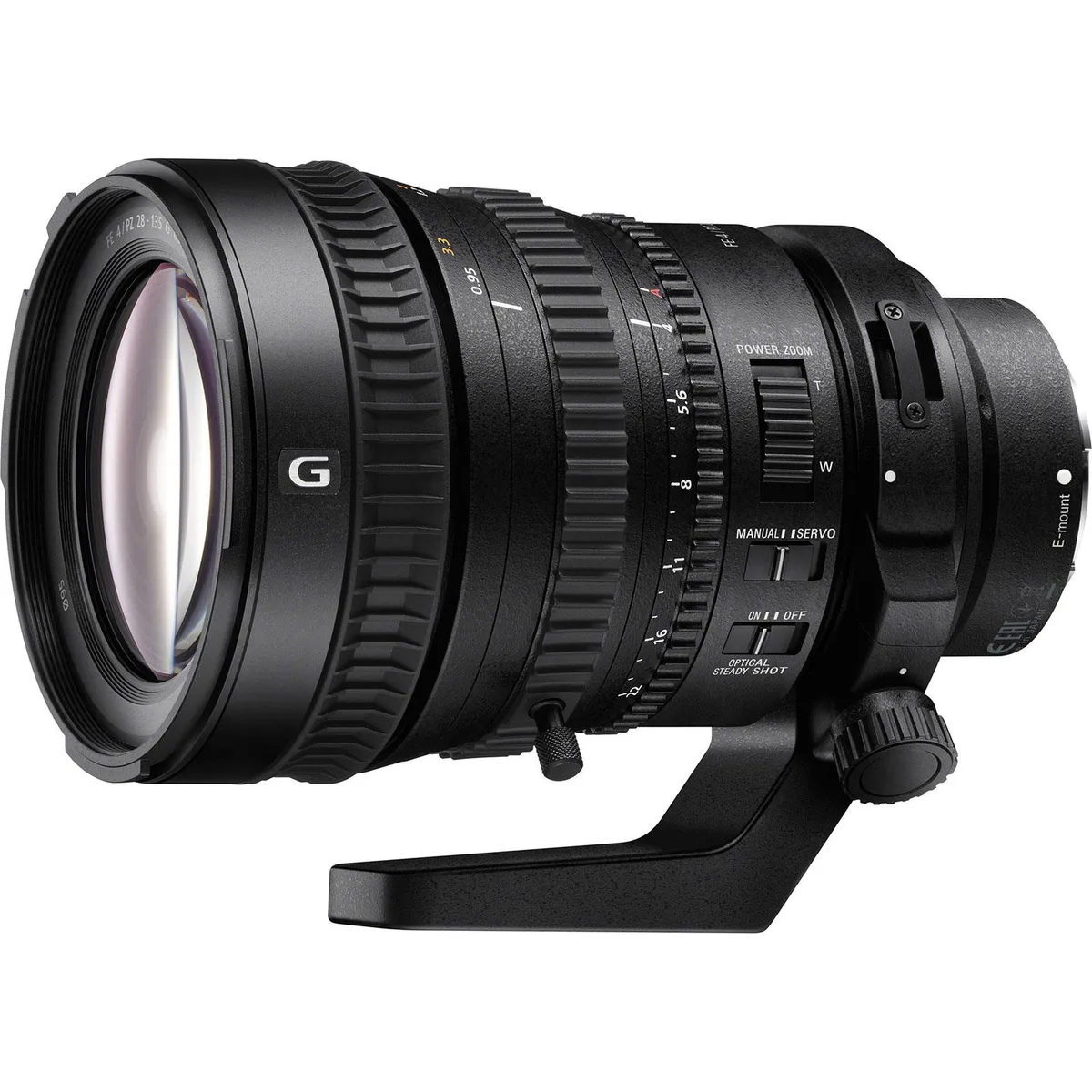Sony Sony SELP28135G 28-135mm f/4 G OSS PZ camera lens — product photo