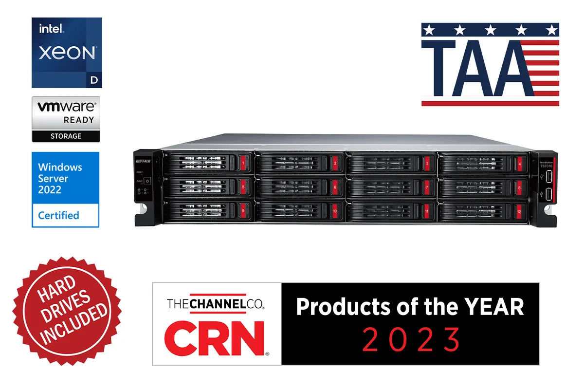 Buffalo Technology Buffalo Technology TS71210RH4804 48TB rackmount NAS 16GB DDR4 ECC — product photo