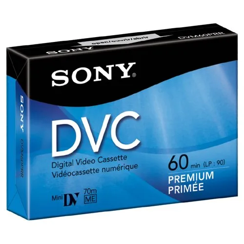 Sony Sony DVM60PRR MiniDV Cassette 60 min SP 1.50 h LP 1 pack — product photo