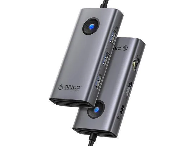 LORDWORLD LORDWORLD 6-in-1 USB-C Docking Station 4K 30Hz HDMI 1G Ethernet 100W PD 3×USB-A 3.0 — product photo