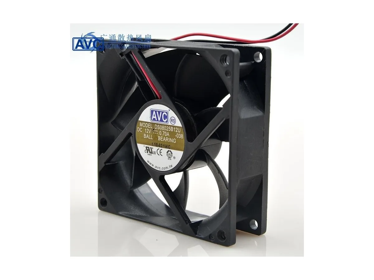 Fans Fans DS08025B12U 80x80x25mm 12V .70A double ball-bearing case fan — product photo