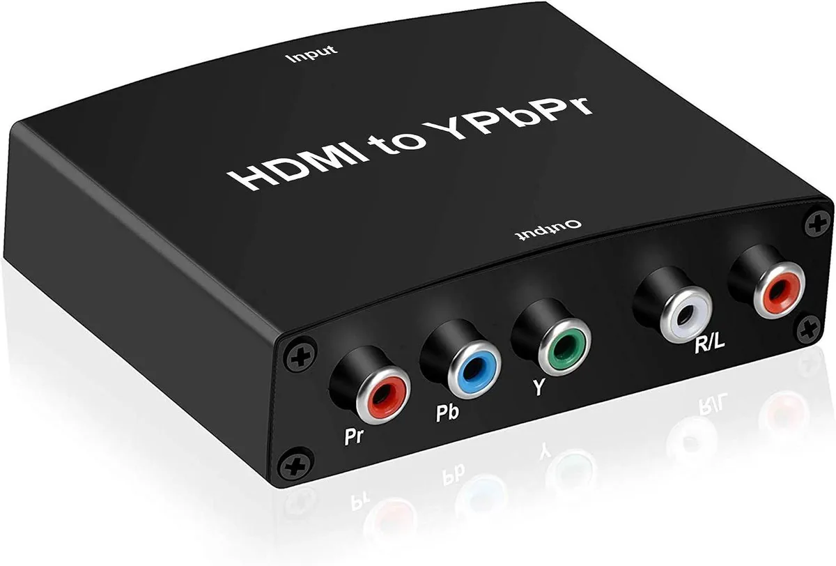 Boxwave Boxwave HDMI to Component Converter 1080P YPbPr 5RCA RGB R/L Audio Adapter (Black) — product photo